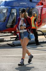 RITA ORA at a Heliport in New York 07/16/2017