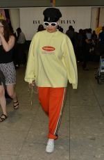 RITA ORA at Heathrow Airport in London 07/09/2017