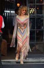 RITA ORA Leaves Bowery Hotel in New York 07/17/2017