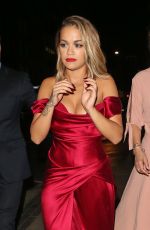 RITA ORA Leaves Freemasons Hall in Covent Garden in London 07/10/2017