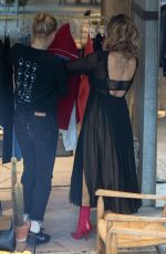 RITA ORA Shopping at Store at Soho House Hotel in Berlin 07/03/2017