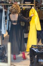 RITA ORA Shopping at Store at Soho House Hotel in Berlin 07/03/2017