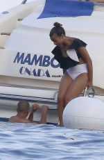 ROCHELLE HUMES in Bikini at a Boat in Ibiza 07/20/2017