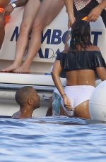 ROCHELLE HUMES in Bikini at a Boat in Ibiza 07/20/2017
