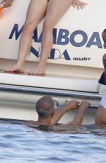 ROCHELLE HUMES in Bikini at a Boat in Ibiza 07/20/2017