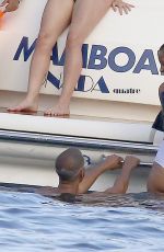 ROCHELLE HUMES in Bikini at a Boat in Ibiza 07/20/2017