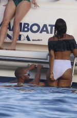 ROCHELLE HUMES in Bikini at a Boat in Ibiza 07/20/2017