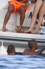 ROCHELLE HUMES in Bikini at a Boat in Ibiza 07/20/2017