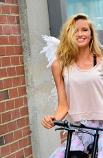 ROMEE STRIJD Arrives at Milk Studios for VS Photoshoot in New York 07/28/2017