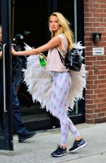 ROMEE STRIJD Arrives at Milk Studios for VS Photoshoot in New York 07/28/2017