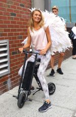 ROMEE STRIJD Arrives at Milk Studios for VS Photoshoot in New York 07/28/2017