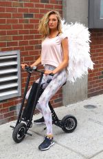 ROMEE STRIJD Arrives at Milk Studios for VS Photoshoot in New York 07/28/2017