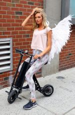 ROMEE STRIJD Arrives at Milk Studios for VS Photoshoot in New York 07/28/2017