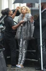 ROMEE STRIJD on the Set of a Photoshoot in New York 07/14/2017