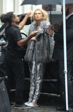 ROMEE STRIJD on the Set of a Photoshoot in New York 07/14/2017