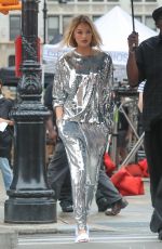 ROMEE STRIJD on the Set of a Photoshoot in New York 07/14/2017