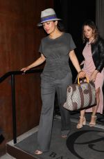 SALMA HAYEK Leaves a Restauranst in West Hollywood 07/21/2017