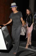 SALMA HAYEK Leaves a Restauranst in West Hollywood 07/21/2017