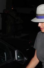 SALMA HAYEK Leaves a Restauranst in West Hollywood 07/21/2017