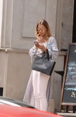 SANDRA KUBICKA Leaves a Restaurant in Warsaw 07/04/2017
