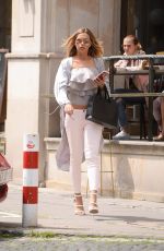 SANDRA KUBICKA Leaves a Restaurant in Warsaw 07/04/2017