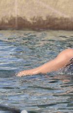 SARA SAMPAIO in Bikini on the Beach in Mykonos 07/26/2017