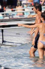 SARA SAMPAIO in Bikini on the Beach in Mykonos 07/26/2017