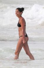 SARA SAMPAIO in Bikini on the Beach in Tulum 07/24/2017