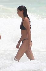 SARA SAMPAIO in Bikini on the Beach in Tulum 07/24/2017