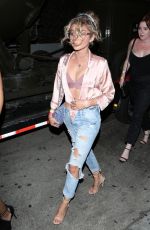 SARAH HYLAND Arrives at Break Room 86 for Demi Lovato Show in Los Angeles 07/10/2017