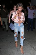 SARAH HYLAND Arrives at Break Room 86 for Demi Lovato Show in Los Angeles 07/10/2017