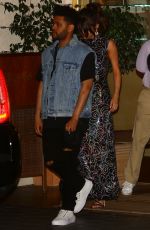 SELENA GOMEZ and The Weeknd Night Out in Los Angeles 07/24/2017
