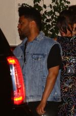 SELENA GOMEZ and The Weeknd Night Out in Los Angeles 07/24/2017