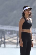 SHANINA SHAIK on the Set of a Photoshoot at a Beach in Malibu 07/06/2017