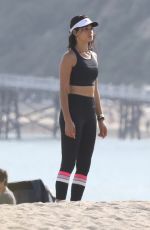 SHANINA SHAIK on the Set of a Photoshoot at a Beach in Malibu 07/06/2017