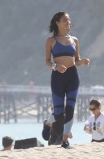 SHANINA SHAIK on the Set of a Photoshoot at a Beach in Malibu 07/06/2017