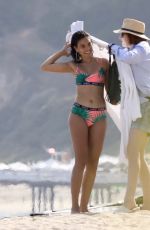 SHANINA SHAIK on the Set of a Photoshoot at a Beach in Malibu 07/06/2017