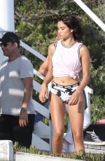 SHANINA SHAIK on the Set of a Photoshoot at a Beach in Malibu 07/06/2017