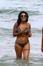 SHANNA KRESS in Bikini at a Beach in Miami 07/26/2017