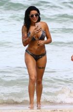 SHANNA KRESS in Bikini at a Beach in Miami 07/26/2017