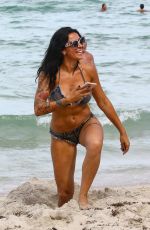 SHANNA KRESS in Bikini at a Beach in Miami 07/26/2017