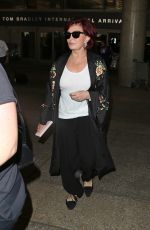 SHARON OSBOURNE at LAX Airport in Los Angeles 07/11/2017