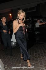 SIENNA MILLER Night Out in London 07/04/2017