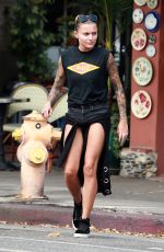 SOPHIA THOMALLA Out for Lunch in Los Angeles 07/15/2017