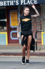 SOPHIA THOMALLA Out for Lunch in Los Angeles 07/15/2017