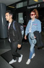 SOPHIE TURNER and Joe Jonas Jet Out of LAX Airport 07/20/2017