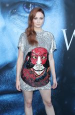 SOPHIE TURNER at Game of Thrones Season 7 Premiere in Los Angeles 07/12/2017