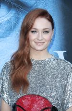 SOPHIE TURNER at Game of Thrones Season 7 Premiere in Los Angeles 07/12/2017