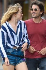 SUKI WATERHOUSE and Diego Luna Out in New York 07/19/2017