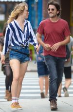 SUKI WATERHOUSE and Diego Luna Out in New York 07/19/2017